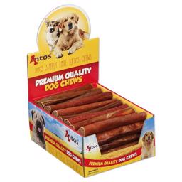 Antos Dog Snack Tuggstång fylld med nötkött 15cm MEGAPACK 40st